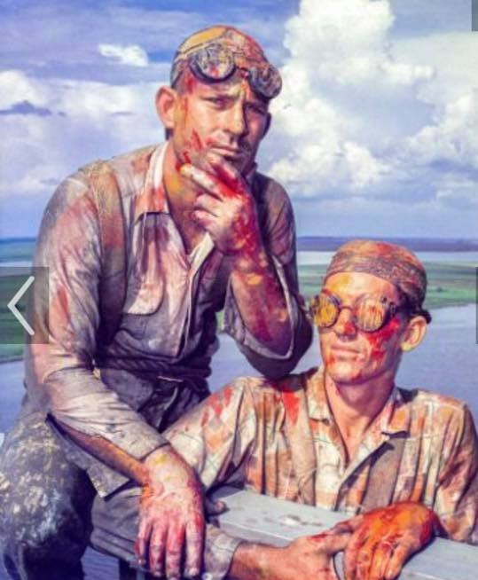 Painters atop Rainbow Bridge 1957